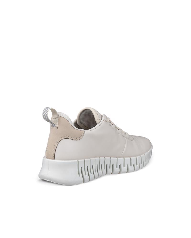 Beige ECCO GRUUV W SNEAKER LEA