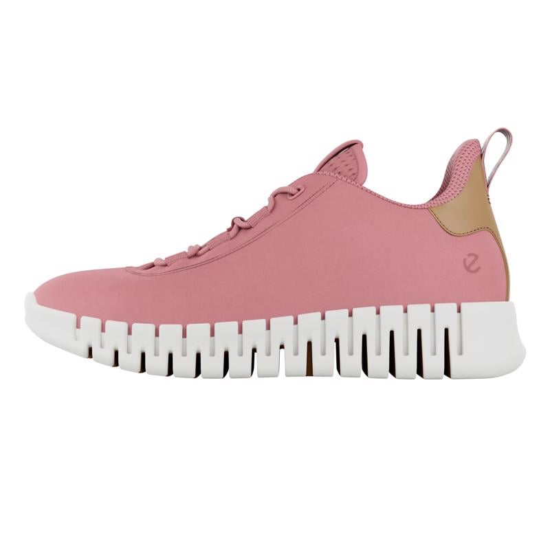 Pink ECCO GRUUV W SNEAKER LEA