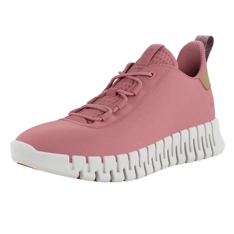 Pink ECCO GRUUV W SNEAKER LEA
