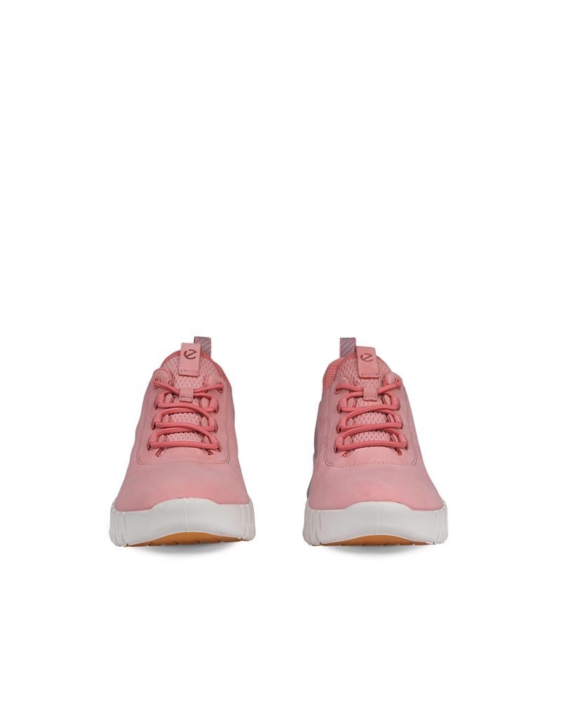 Pink ECCO GRUUV W SNEAKER LEA