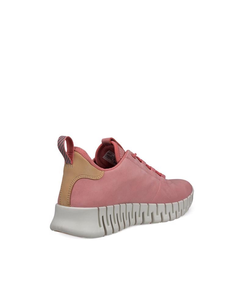 Pink ECCO GRUUV W SNEAKER LEA
