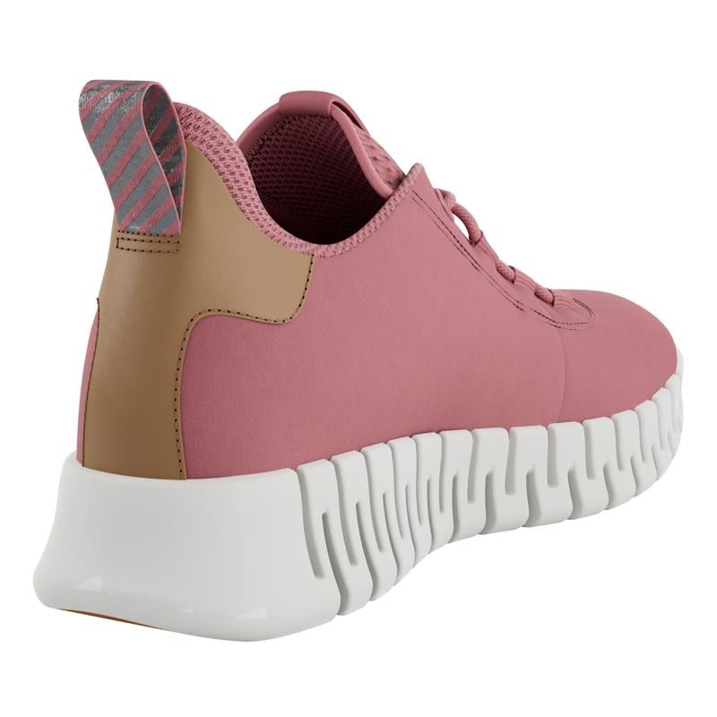 Pink ECCO GRUUV W SNEAKER LEA
