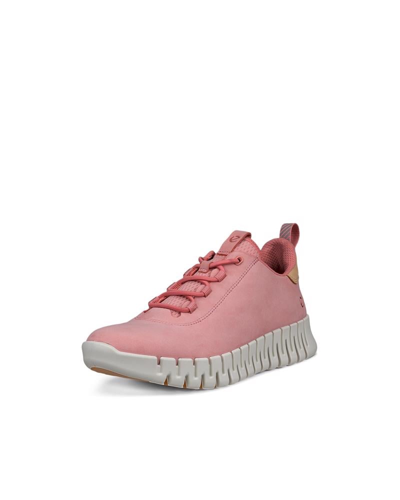 Pink ECCO GRUUV W SNEAKER LEA