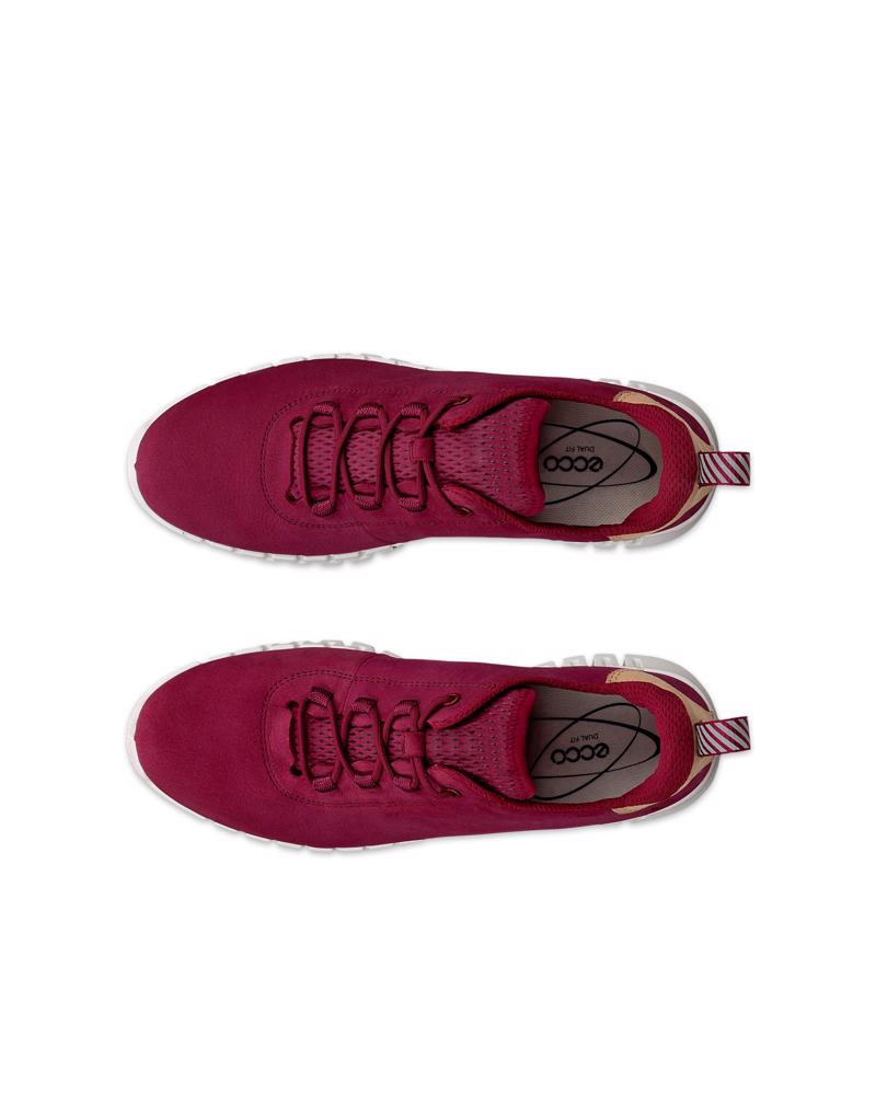 Red ECCO GRUUV W SNEAKER LEA