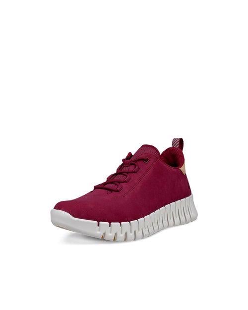 Red ECCO GRUUV W SNEAKER LEA