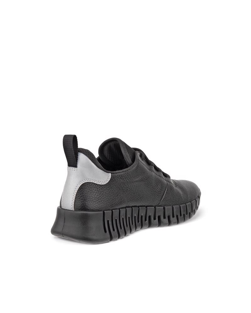 BLACK ECCO GRUUV W SNEAKER LEA GTX