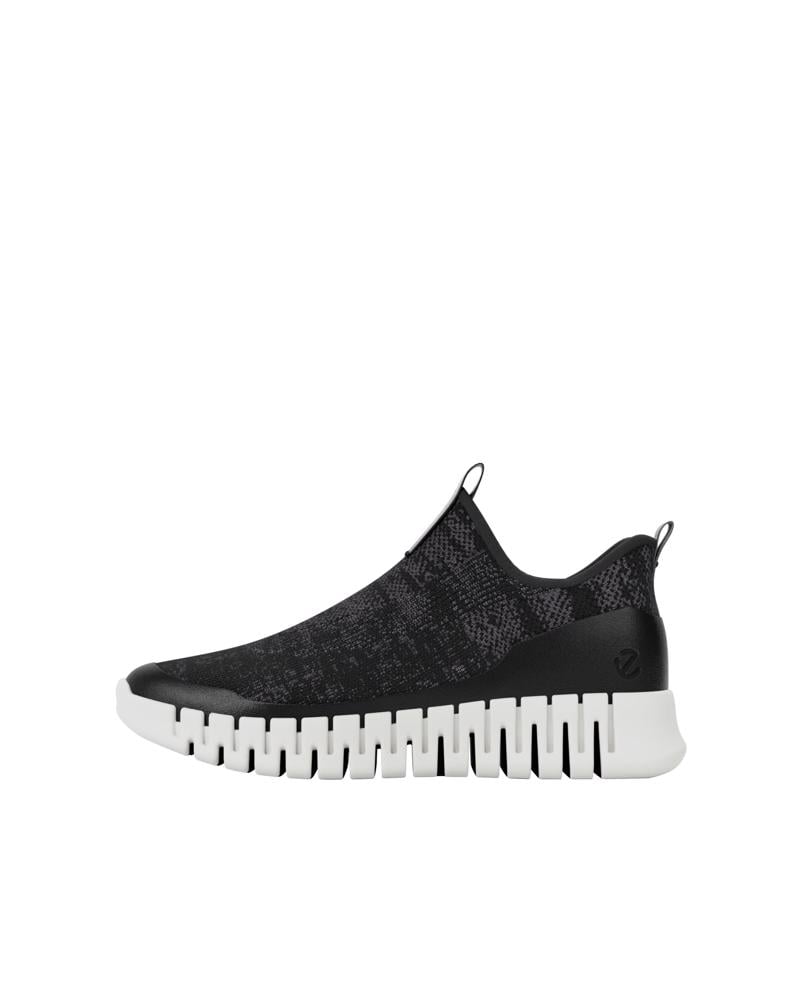 BLACK ECCO GRUUV W EASY-SLIP