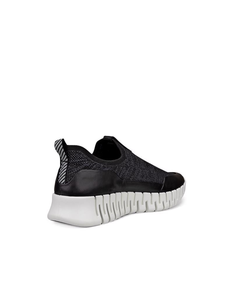 BLACK ECCO GRUUV W EASY-SLIP
