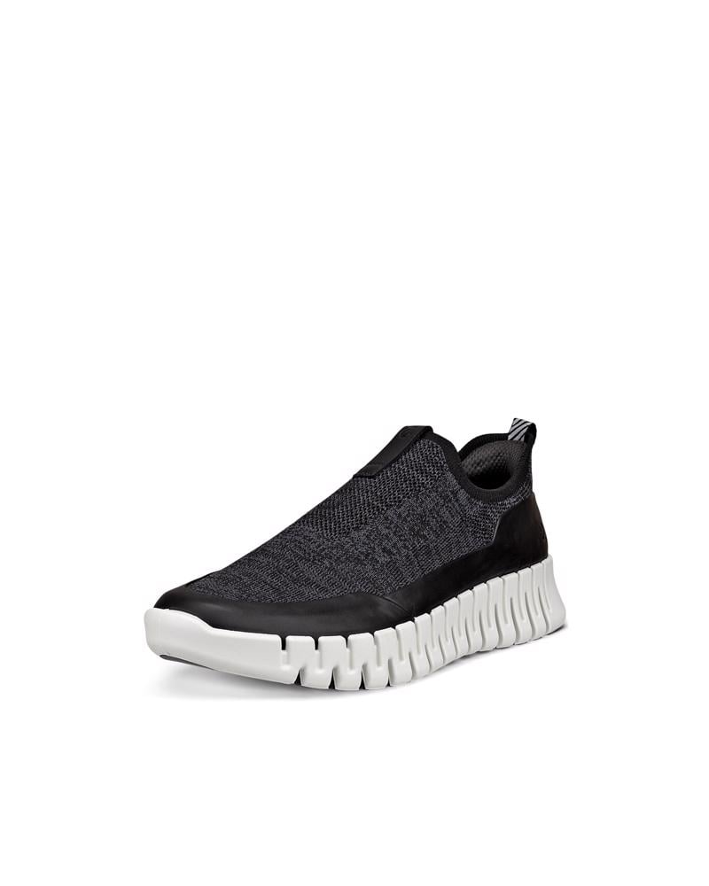 BLACK ECCO GRUUV W EASY-SLIP