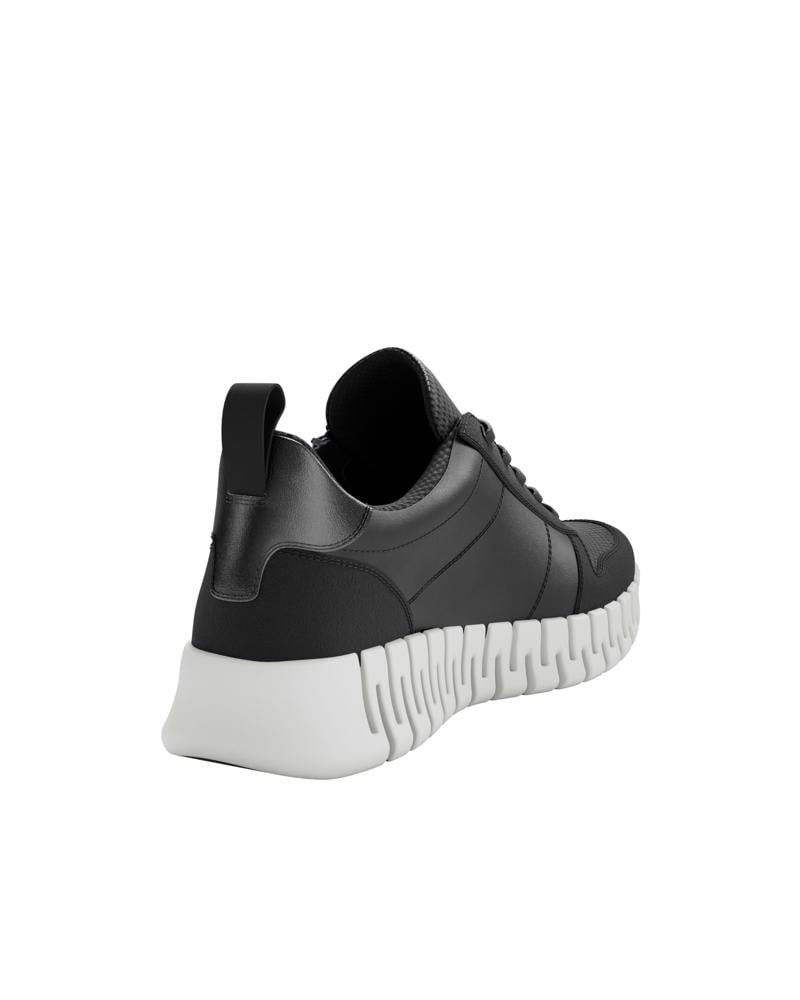 BLACK ECCO GRUUV W SIDE ZIP LACE