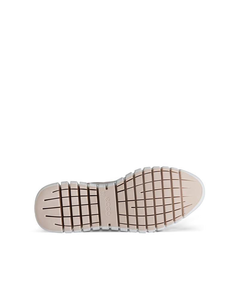 Beige ECCO GRUUV W SIDE ZIP LACE