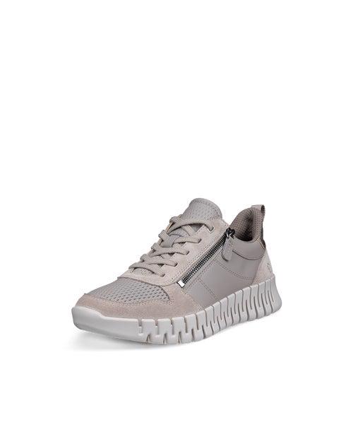 Grey ECCO GRUUV W SIDE ZIP LACE