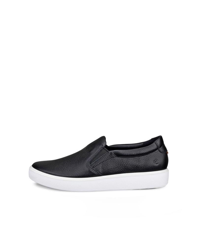 BLACK ECCO SOFT 60 W SLIP ON