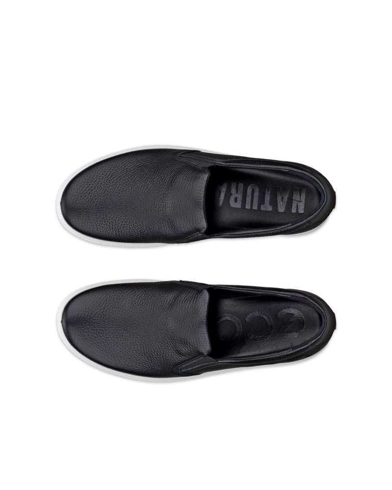 BLACK ECCO SOFT 60 W SLIP ON