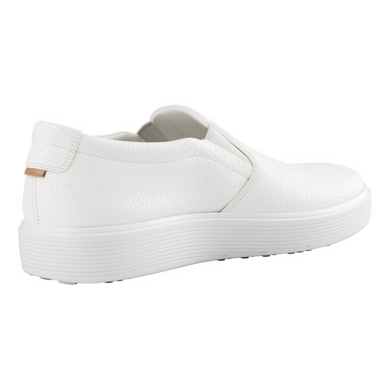 White ECCO SOFT 60 W SLIP ON