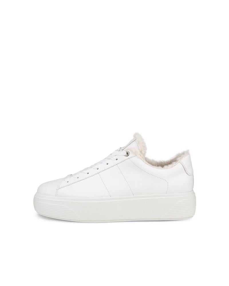 White ECCO STREET PLATFORM W SNEAKER