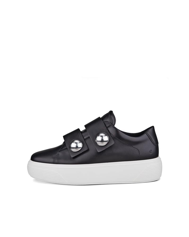 BLACK ECCO STREET PLATFORM W 2S