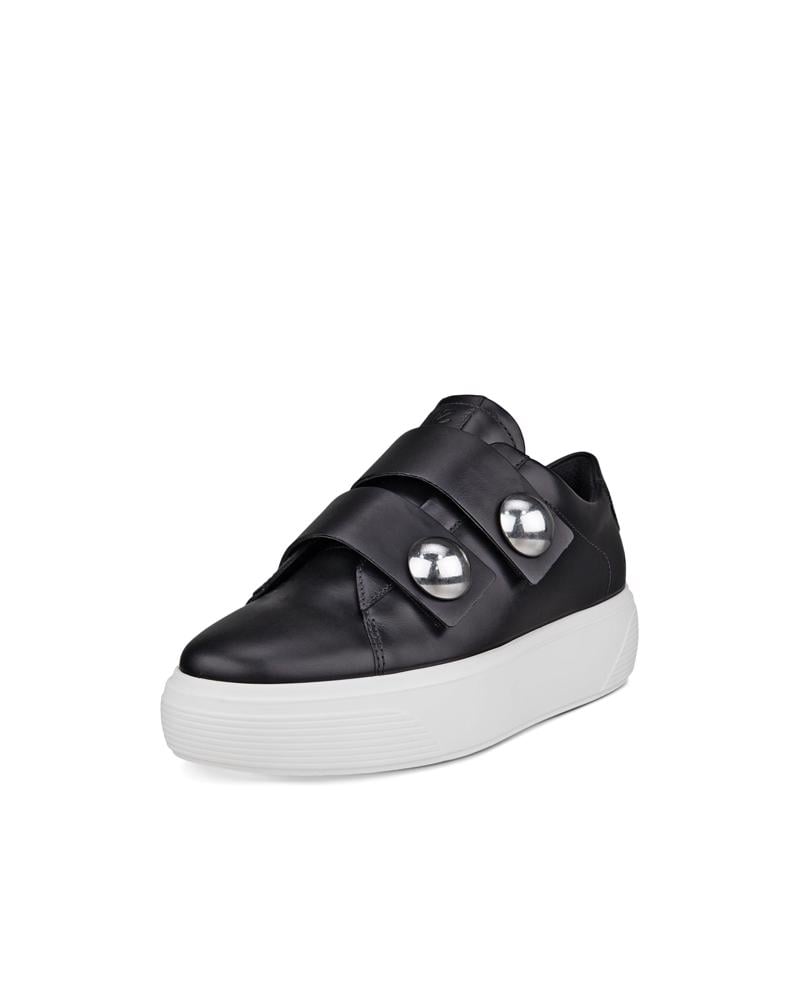BLACK ECCO STREET PLATFORM W 2S