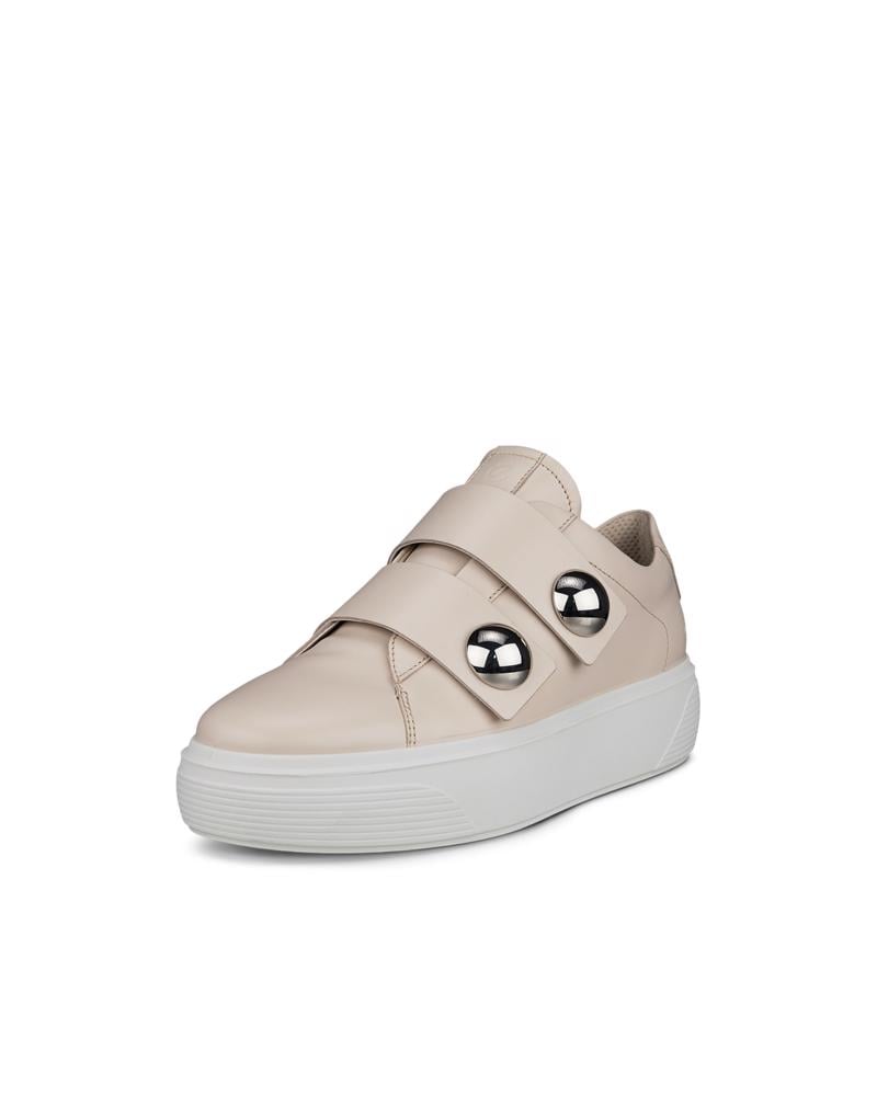 Beige ECCO STREET PLATFORM W 2S