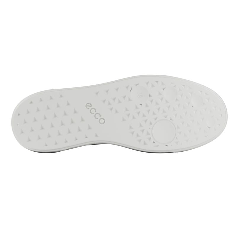 White ECCO STREET PLATFORM W LOW FG