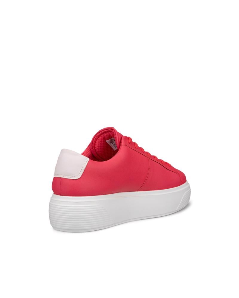 Red ECCO STREET PLATFORM W LOW FG