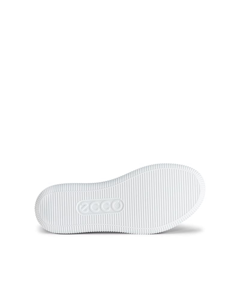 White ECCO SOFT ZERO W LACE UP