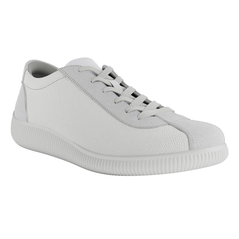 White ECCO SOFT ZERO W LACE UP