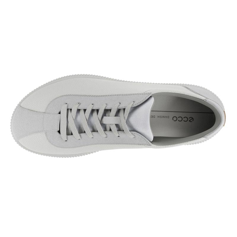 White ECCO SOFT ZERO W LACE UP