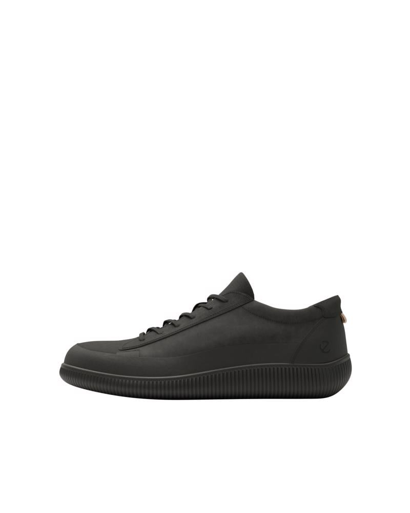 BLACK ECCO SOFT ZERO W WP SHOE