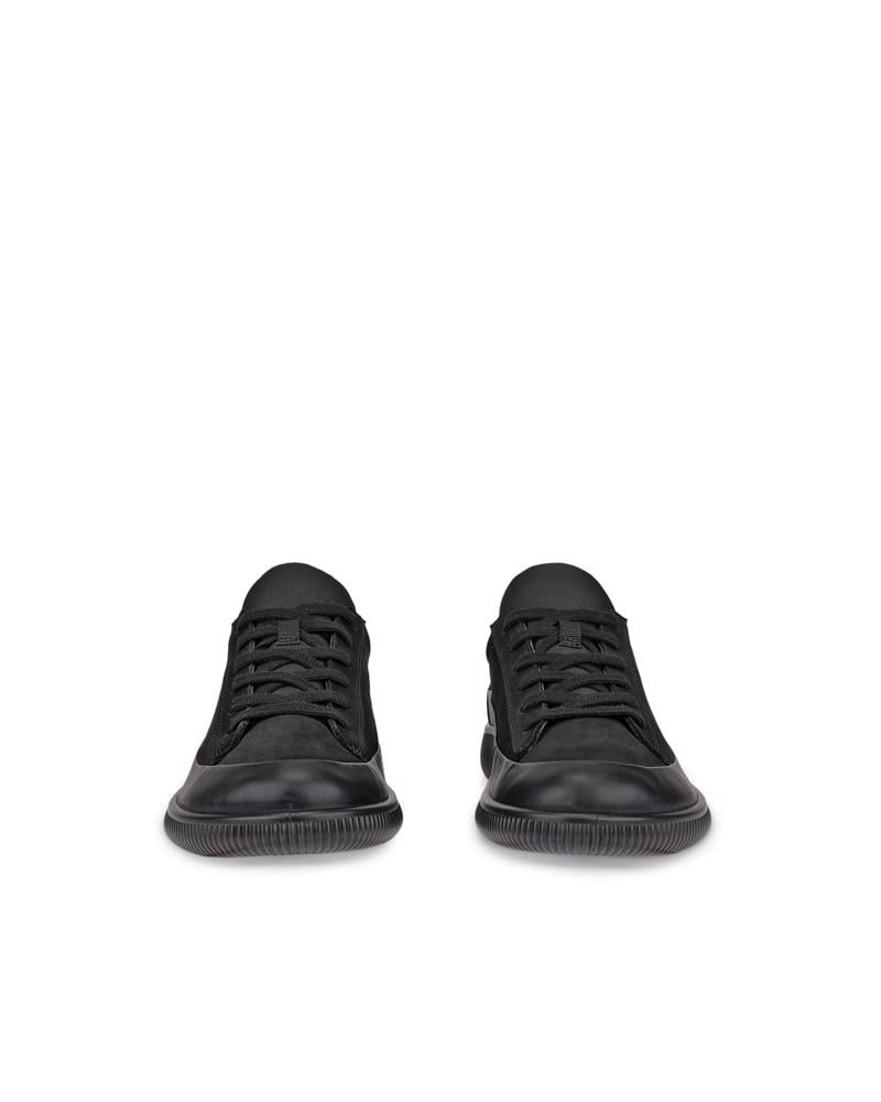 BLACK ECCO SOFT ZERO W WP SHOE