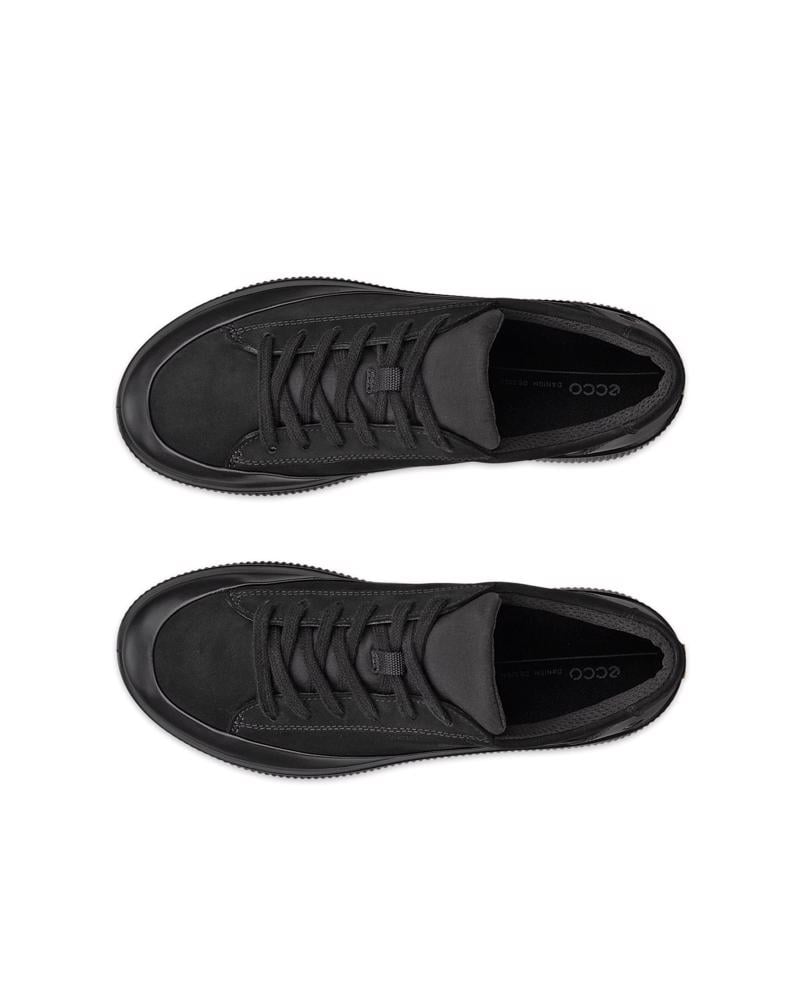 BLACK ECCO SOFT ZERO W WP SHOE