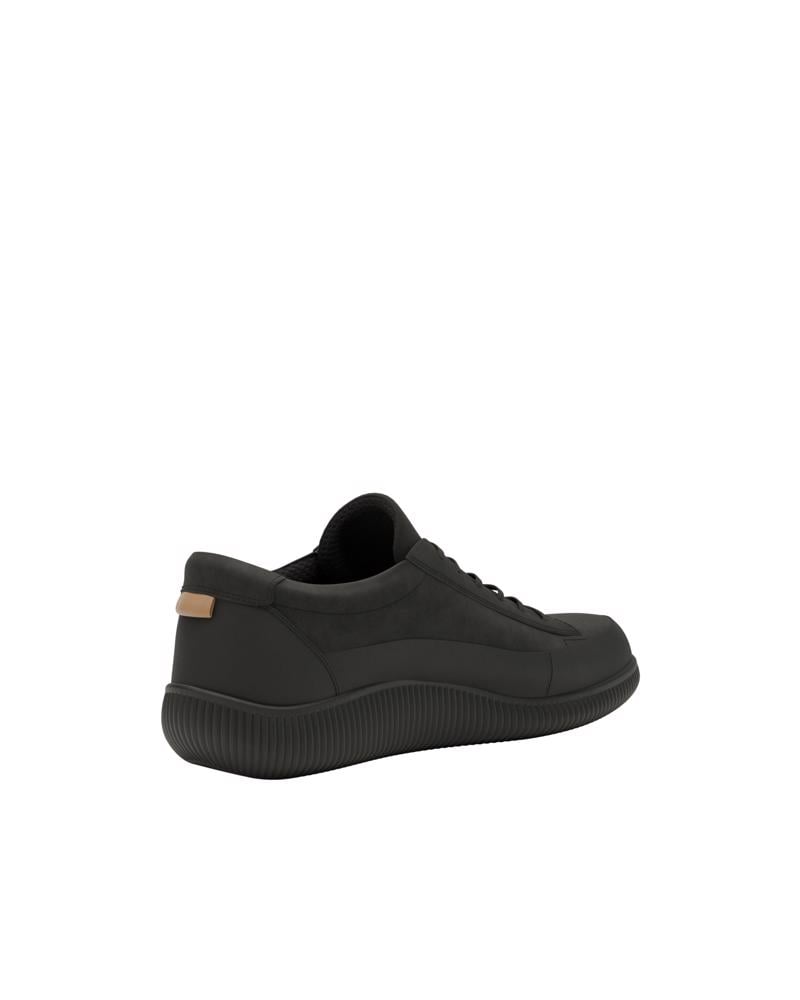 BLACK ECCO SOFT ZERO W WP SHOE