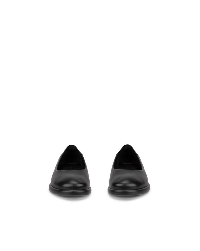 BLACK ECCO SCULPTED LX BALLERINA