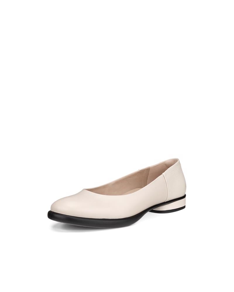 Beige ECCO SCULPTED LX BALLERINA