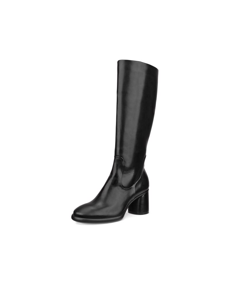 BLACK ECCO SCULPTED LX 55 TALL BOOT