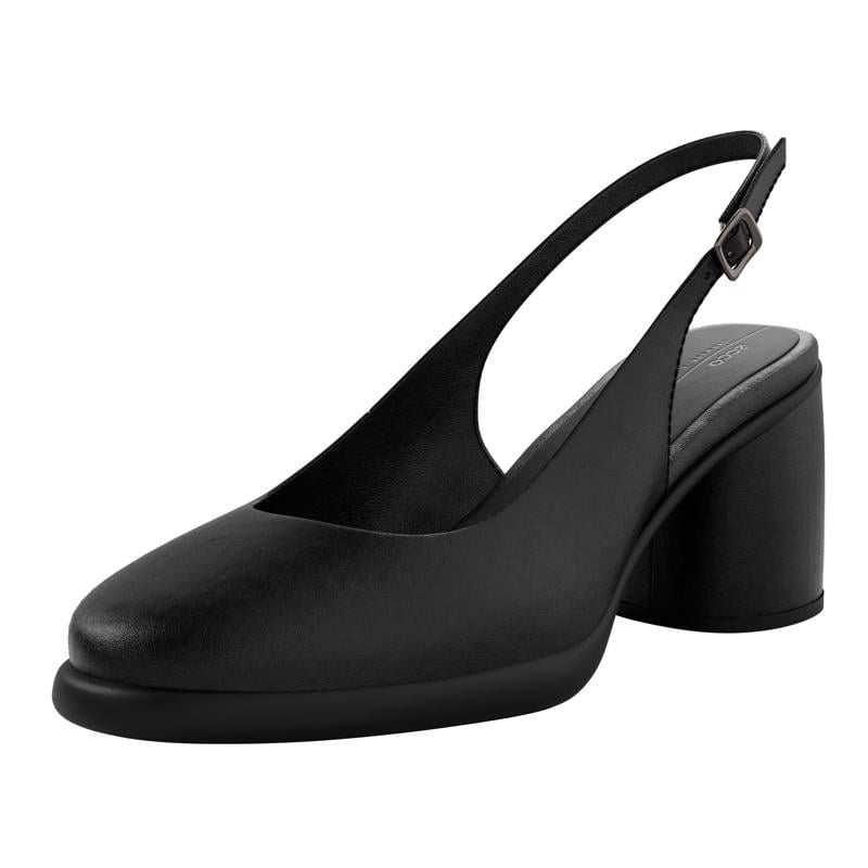BLACK ECCO SCULPTED LX 55 SLINGBACK