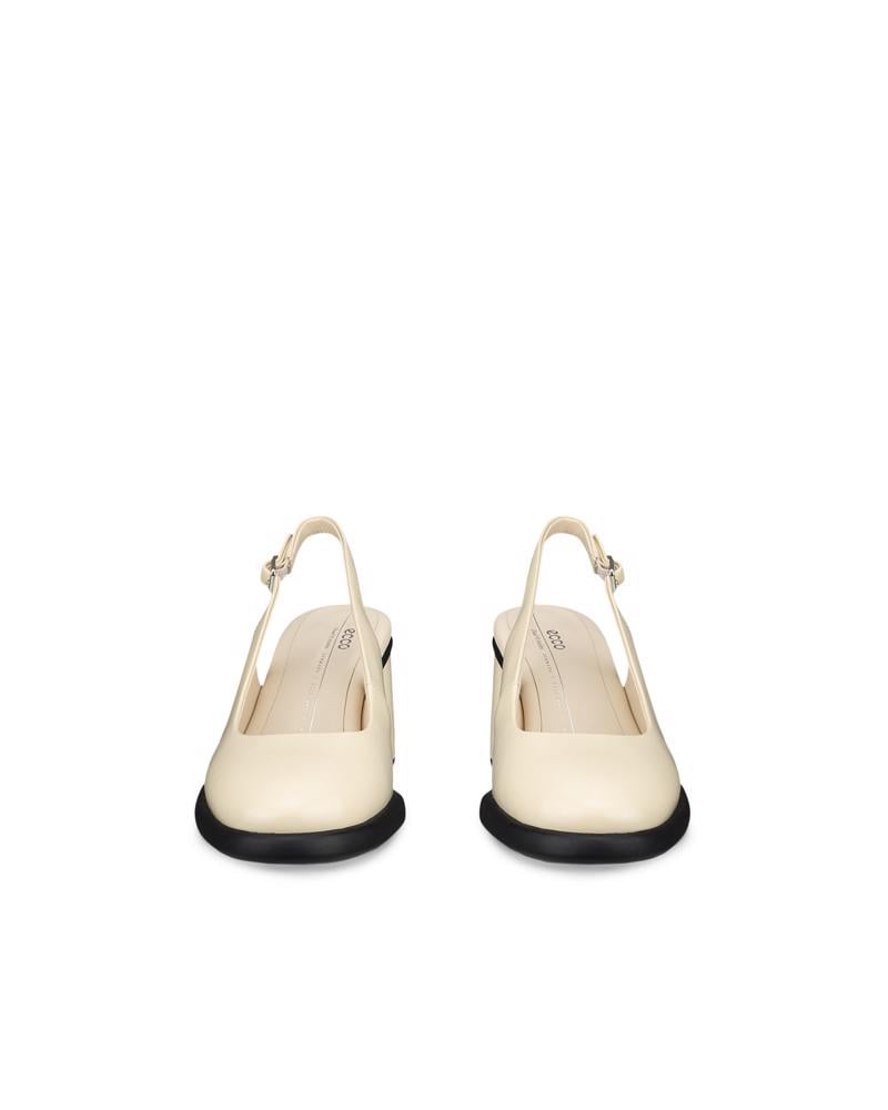 White ECCO SCULPTED LX 55 SLINGBACK