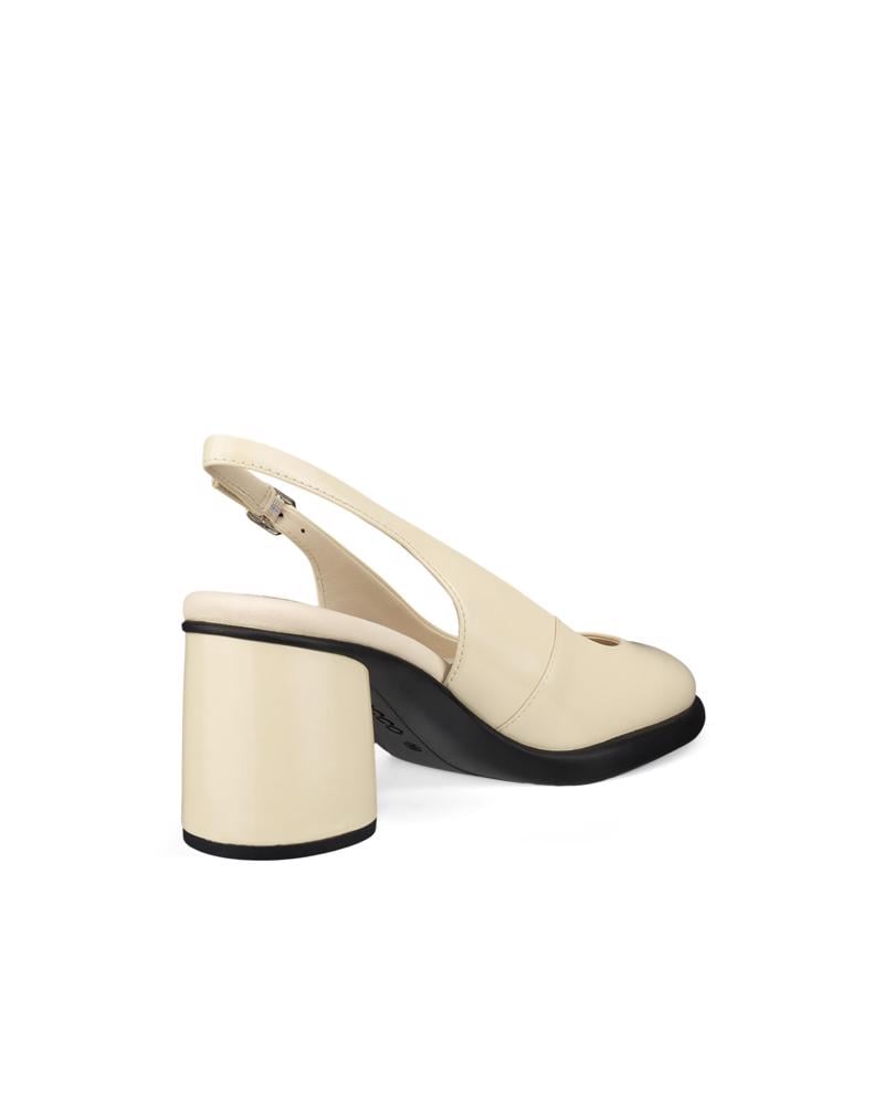 White ECCO SCULPTED LX 55 SLINGBACK
