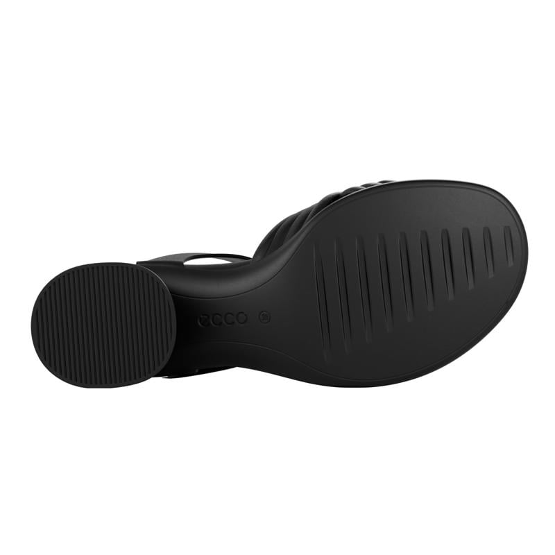 BLACK ECCO SCULPTED SANDAL 35 TUBE
