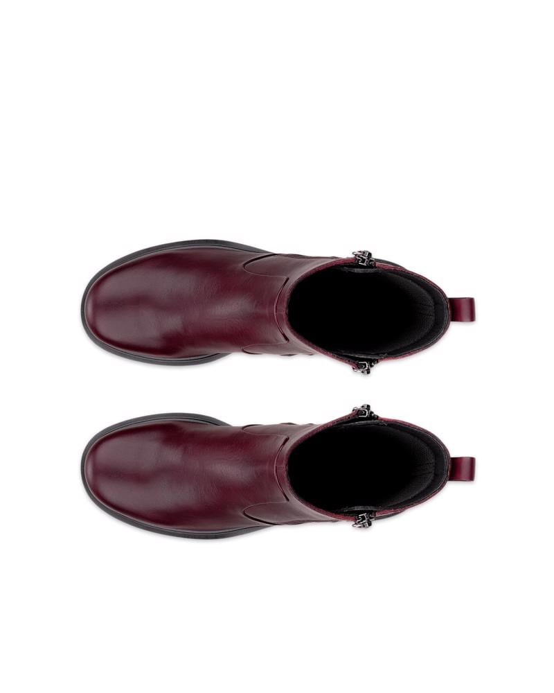 Red ECCO METRO SEOUL 45 W MID-CUT