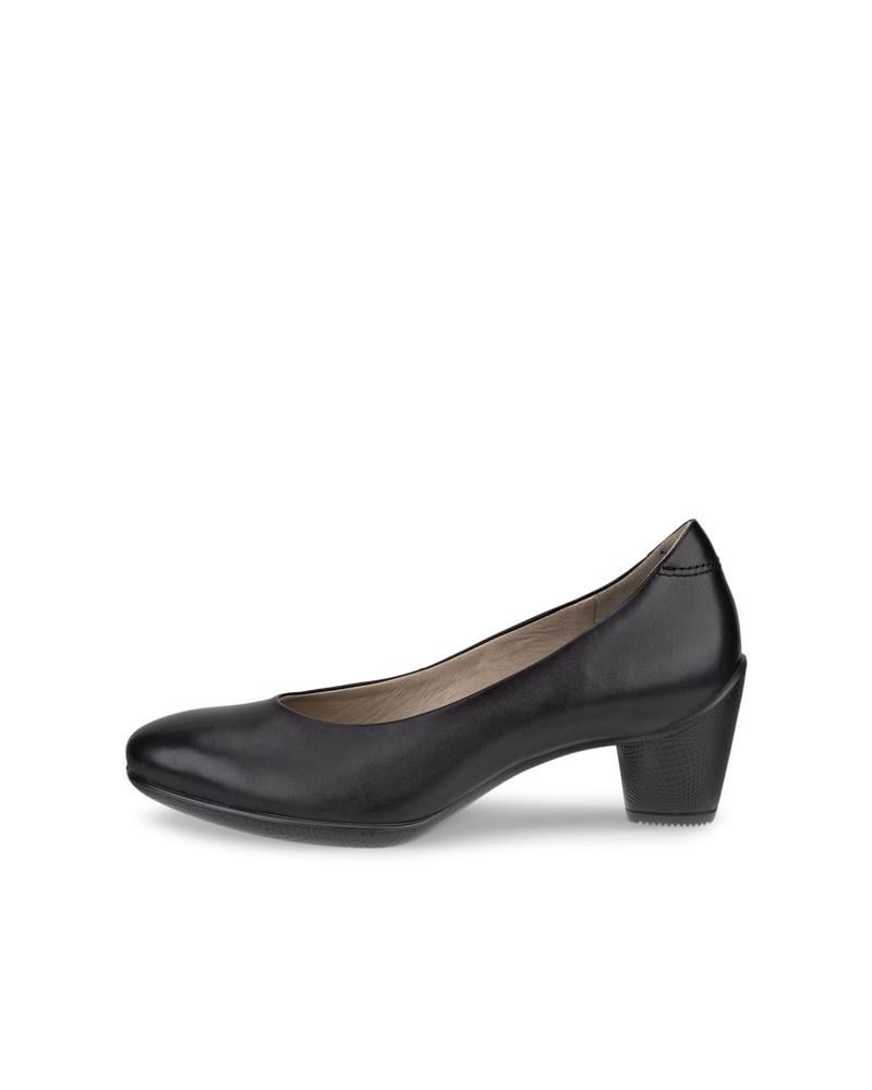 BLACK ECCO SCULPTURED 45 HEELED