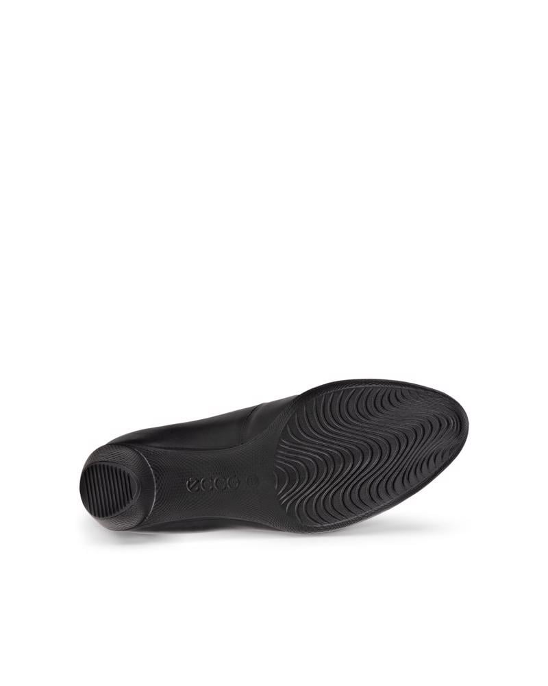BLACK ECCO SCULPTURED 45 HEELED