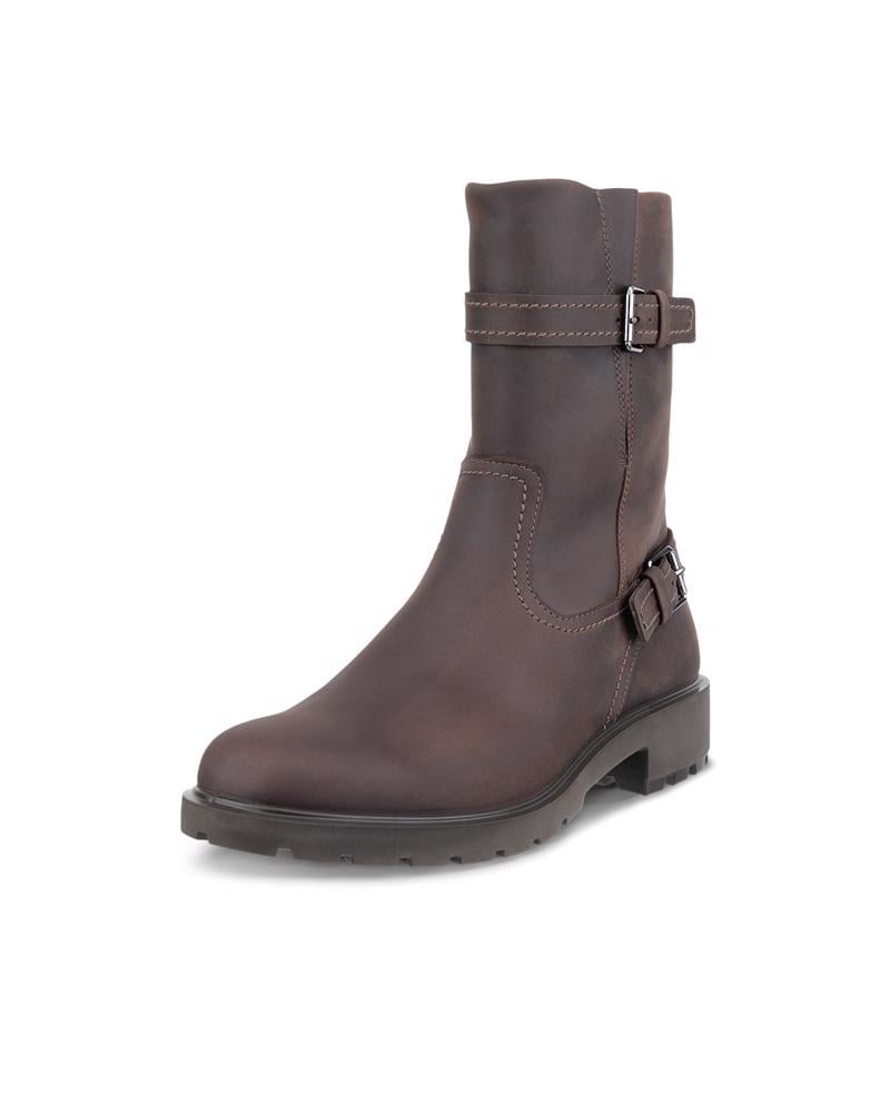 بني ECCO METRO VIENNA W BIKER BOOT