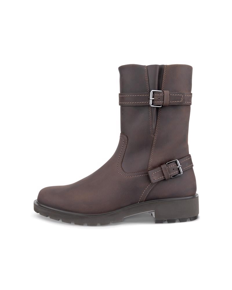 بني ECCO METRO VIENNA W BIKER BOOT