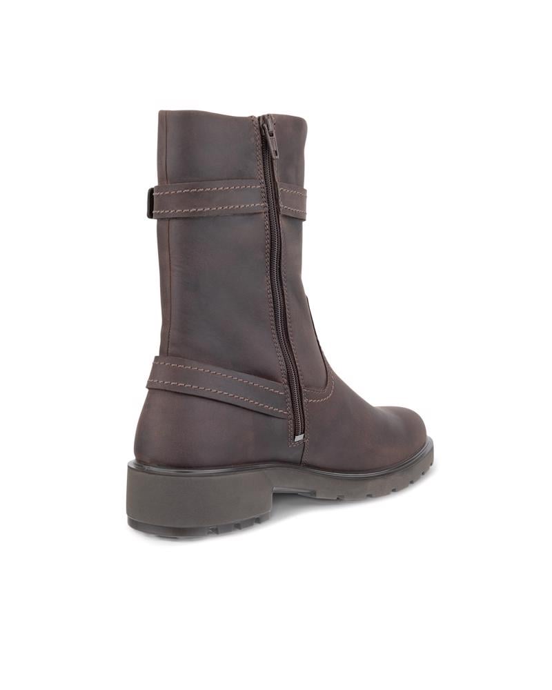 بني ECCO METRO VIENNA W BIKER BOOT