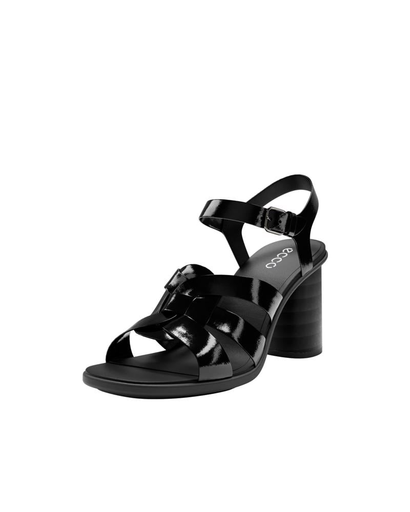 BLACK ECCO SCULPTED ALBA 65 SANDAL