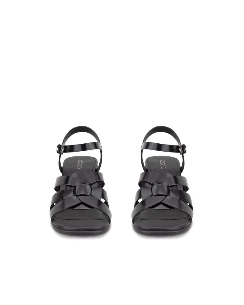 BLACK ECCO SCULPTED ALBA 65 SANDAL