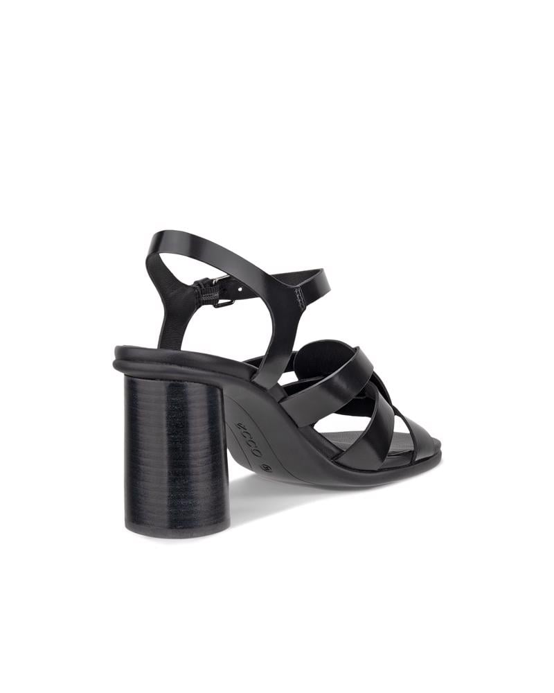 BLACK ECCO SCULPTED ALBA 65 SANDAL