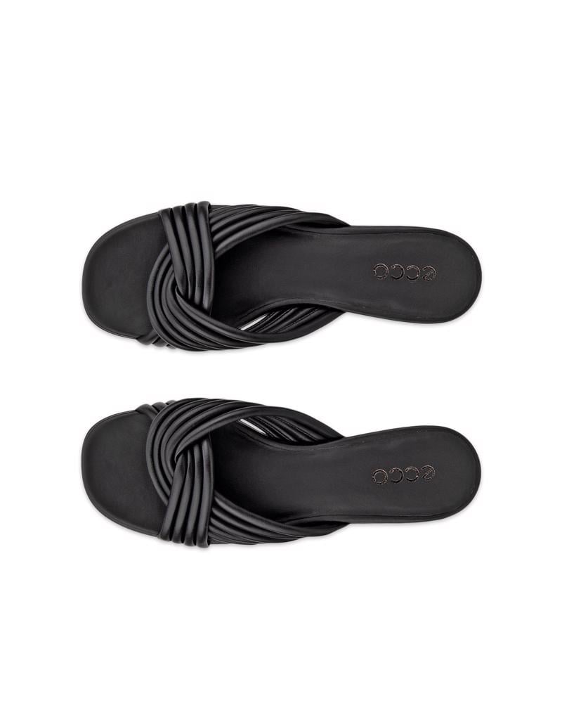 BLACK ECCO SCULPTED ALBA 25 SLIDE