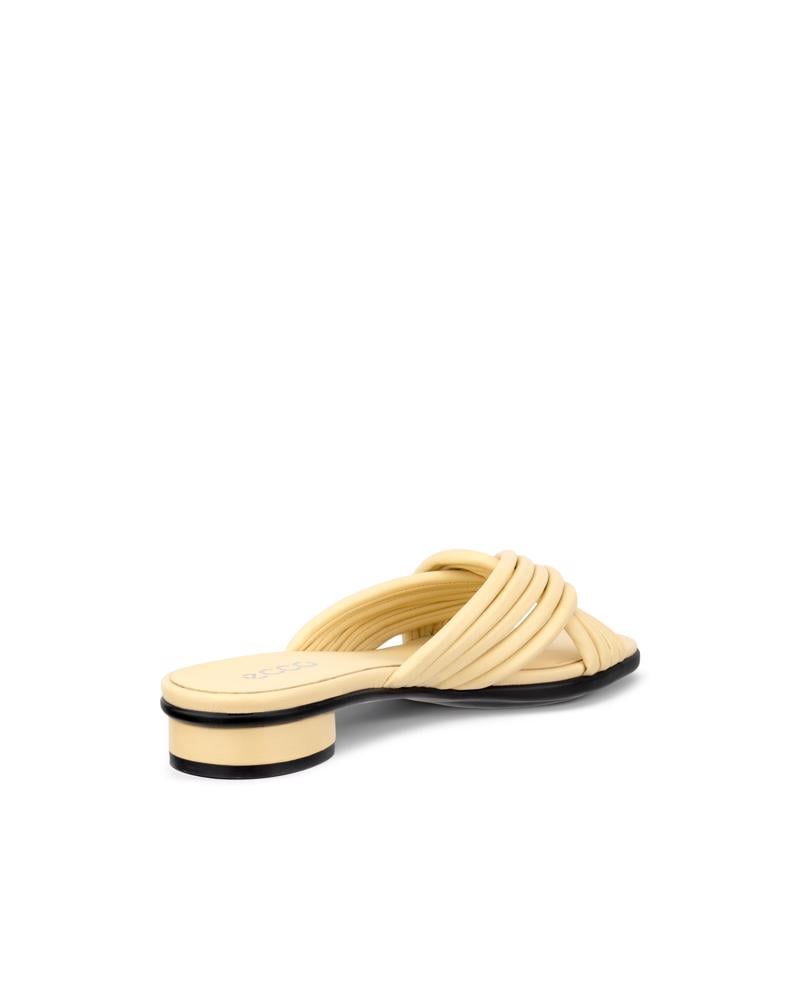 Yellow ECCO SCULPTED ALBA 25 SLIDE